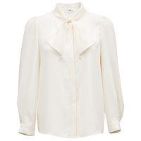 VERO MODA 泡泡袖蝴蝶结装饰 女士衬衫