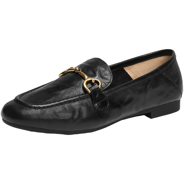 百丽 羊皮 女士乐福鞋（三色可选）