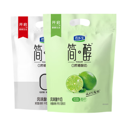 君乐宝 简醇原味100g*10袋+简醇青柠100g*10袋 奶卡 共20袋