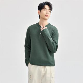  GIORDANO/佐丹奴 华夫格针织 男士长袖T恤