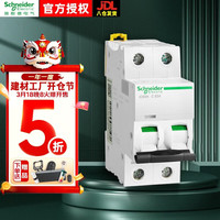 施耐德 空气开关A9系列IC65N小型断路器2P双进双出 C型63A A9F18263