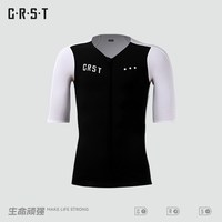 CRST 压缩专业 铁人三项训练套装 黑白-短袖 L