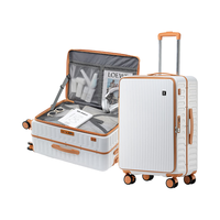  PLAYBOY/花花公子 前侧开盖 行李箱 拉杆 密码箱 铝框