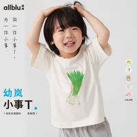 ALL BLU/幼岚 舒适柔软 女士短袖T恤