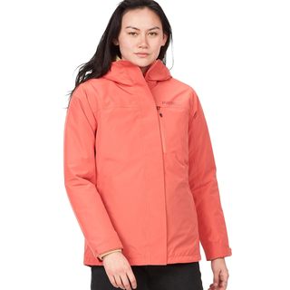  Marmot/土拨鼠 防水透气 女士冲锋衣 可拆卸内胆 抓绒