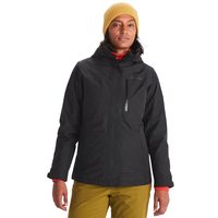 Marmot/土拨鼠 防水透气 女士冲锋衣 可拆卸内胆 抓绒 Black Small