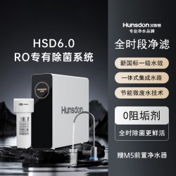 汉斯顿 净水器家用直饮0阻垢剂ro反渗透专利净水机1601升级白露C80