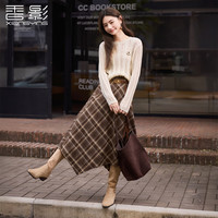 X.YING/香影 不规则高腰 女士半身裙