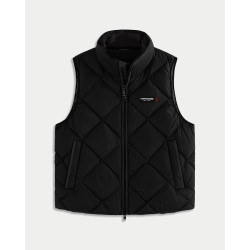 Abercrombie & Fitch 美式经典菱格LOGO拉链黑色多色羽绒背心马甲25秋冬男装132-5207 黑色 XL (180/116A)