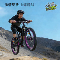  WST/威赛特 蓝图8速 青少年软尾山地自行车+大礼包 曜石黑-单肩-辐条轮+大礼包 蓝图8速【线刹】120响