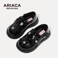 88VIP：ariaca 艾芮苏儿童公主鞋单鞋秋季新款水钻演出乐福鞋女童黑色皮鞋