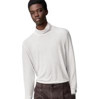 UNIQLO/优衣库 羊绒混纺 男士两翻领T恤
