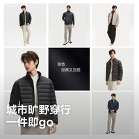 波司登 防风保暖 男士羽绒服 黑色