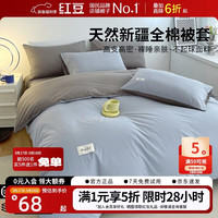 红豆男装 红豆单被套 被套 200*230cm 浅蓝+浅灰