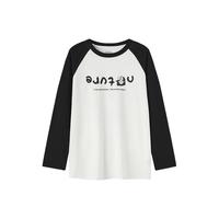 Semir/森马 趣味宽松图案 女士针织长袖T恤