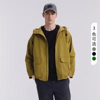 CAT 卡特春季25款男士夹克户外可调节经典美式工装立体风连帽夹克