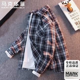  MARK FAIRWHALE/马克华菲 百搭 男士长袖衬衫
