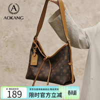 奥康 女包 新潮大容量 hobo 腋下水桶包 生日礼物