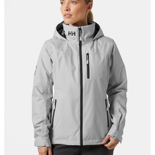  HELLY HANSEN, HH 女士防水抓绒连帽夹克 853 灰雾 Medium