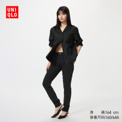 优衣库 高弹力 女士牛仔裤