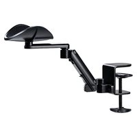 山业 日本SANWA肘托办公桌面扩展延长板机械臂电脑键盘手托旋转护腕手臂支架护腕托胳膊支撑架折叠免打孔延伸拖架