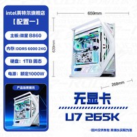 英特尔 官方旗舰店265K/285台式diy组装电脑华硕ROG创世神白色游戏主机