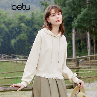  Betu/百图 复古减龄流苏 女士卫衣 M