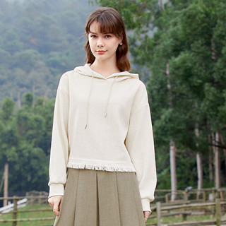  Betu/百图 复古减龄流苏 女士卫衣 M