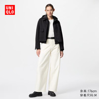  UNIQLO/优衣库 加长款 女士休闲裤 01 乳白色 3XL