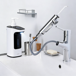 四季沐歌 全铜芯阀抽拉龙头 可活水冲牙+喷嘴*3个