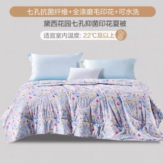 富安娜 黛西花园 七孔抑菌印花夏凉被 152*210cm