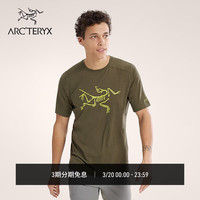 ARC'TERYX IONIA MERINO WOOL LOGO 透气 男子 羊毛短袖T恤 TATSU / RAY/复古绿/辉耀黄 M