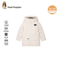 Hush Puppies/暇步士 三防保暖 儿童羽绒服 米白色 110 cm【充绒量104g】