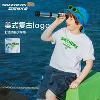 SKECHERS/斯凯奇 宽松透气 儿童短袖T恤