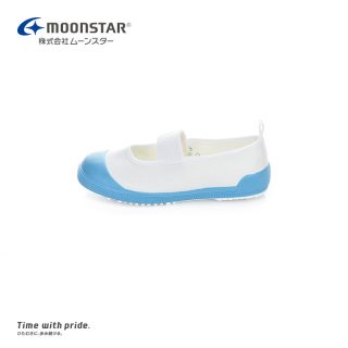 MoonStar 3-8岁幼儿园室内鞋一脚蹬小白鞋校园鞋
