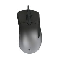  Microsoft/微软 人体工学 有线鼠标 深灰色