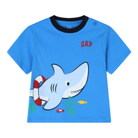 Gap/盖璞 立体鲨鱼印花 儿童短袖T恤 90 cm(1-2岁)亚洲尺码