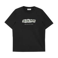 JACK&JONES/杰克琼斯 字母印花刺绣 男士T恤 S (170) E40黑色 常规