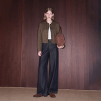  ZIQIAO/自巧 直筒拖地 女士牛仔裤