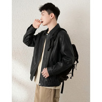 唐狮 2026春季新款男仿皮衣外套