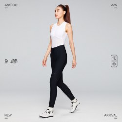 捷酷 秋冬ELITE CORE女士抓绒长裤背带无背双箭头垫裆5℃骑行裤