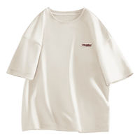 JEANSWEST/真维斯 纯棉透气 男士短袖T恤 5XL 浅米#ZS平行标X