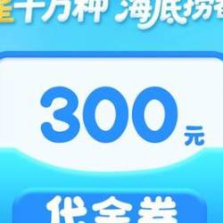 海底捞 300元代金券|限1张
