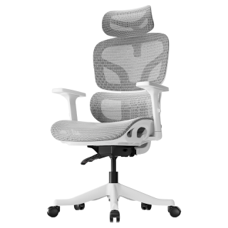 黑零 B1 Pro 人体工学电脑椅 云白色