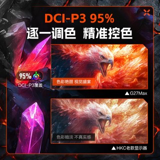 HKC G27H2 Max 235Hz高刷 27英寸2K显示器