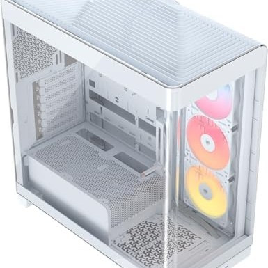 美商海盗船 CORSAIR 4500X RS 白色中塔机箱 3风扇 玻璃侧板