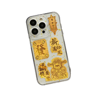  ZHIWEISHI/挚卫士 全包防摔 手机壳 苹果15【金箔财神爷】透明防摔