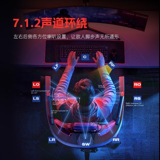 COLOLIGHT 环绕立体音响 游戏耳机 经典版_适配电竞椅（7天不满意包退 ）