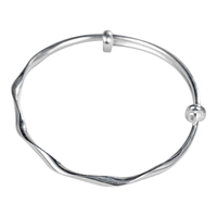  SHUNQIN/顺钦银楼 简约百搭扭纹设计 银手镯