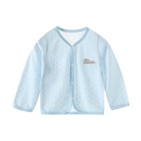 香橙布丁 婴儿上衣竹纤维夏季超薄款男女童长袖开衫空调服夏装宝宝睡衣透气